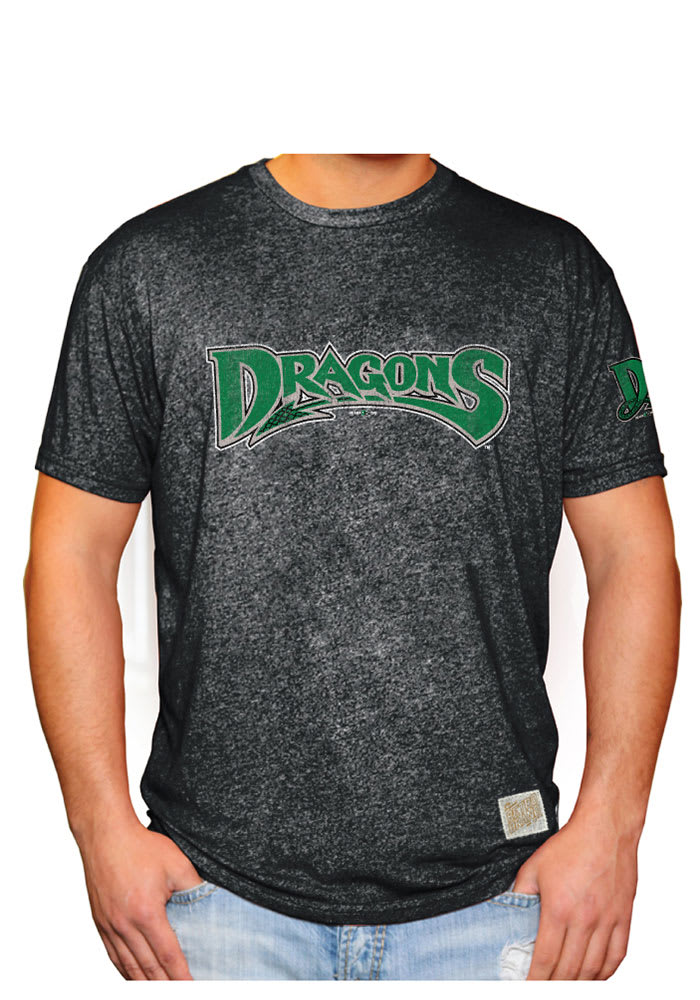 Original Retro Brand Dayton Dragons Mens Black Minor League Short Sleeve Fashion T Shirt