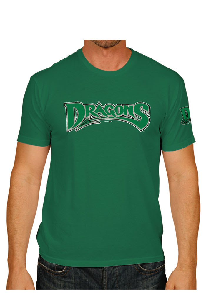 Original Retro Brand Dayton Dragons Green Vintage 2 Hit Short Sleeve Fashion T Shirt