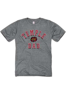 Temple Owls Grey Shadow Arc Dad Short Sleeve T Shirt