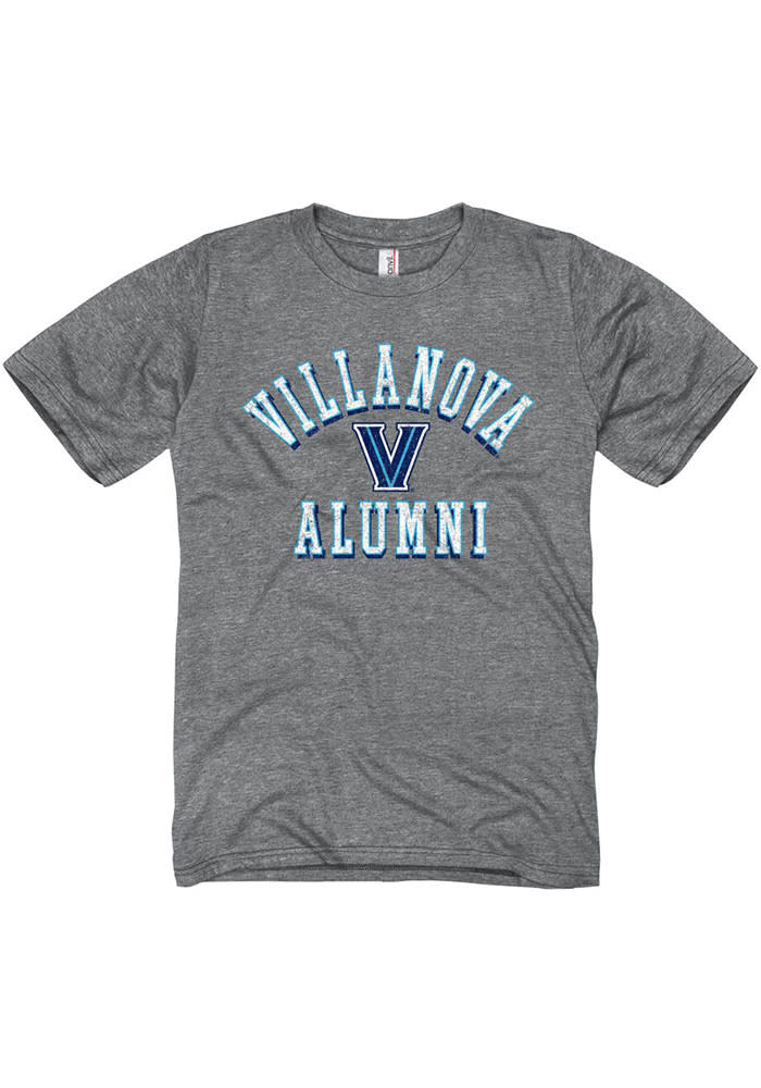 Villanova Wildcats Grey Shadow Arc Alumni Short Sleeve T Shirt