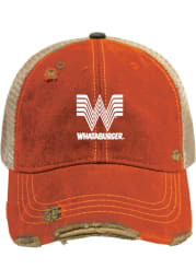 Original Retro Brand Texas Distressed Meshback Adjustable Hat - Orange
