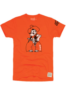 Original Retro Brand Oklahoma State Cowboys Orange Cowboy Pete Short Sleeve Fashion T Shirt