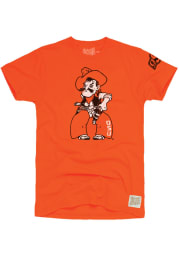 Original Retro Brand Oklahoma State Cowboys Orange Cowboy Pete Short Sleeve Fashion T Shirt