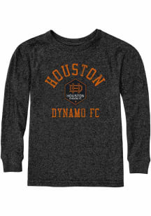 Original Retro Brand Houston Dynamo Youth Black #1 Vintage Design Long Sleeve T-Shirt