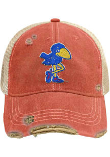 Kansas Jayhawks Trucker Adjustable Hat - Red