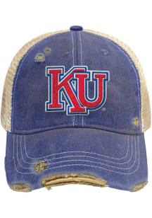 Kansas Jayhawks Trucker Adjustable Hat - Blue