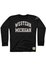 Original Retro Brand Western Michigan Broncos Black Arch Long Sleeve Fashion T Shirt