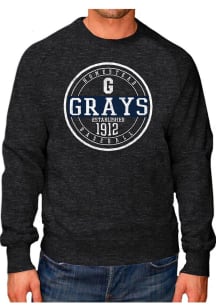 Original Retro Brand Homestead Grays Mens Black Raglan Crew Long Sleeve Fashion Sweatshirt