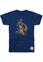 Original Retro Brand Akron Zips Navy Blue Logo Short Sleeve Fashion T Shirt