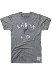 Original Retro Brand Akron Zips Grey Team Short Sleeve Fashion T Shirt