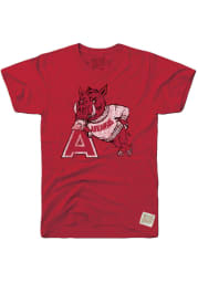Original Retro Brand Arkansas Razorbacks Cardinal Logo Short Sleeve Fashion T Shirt