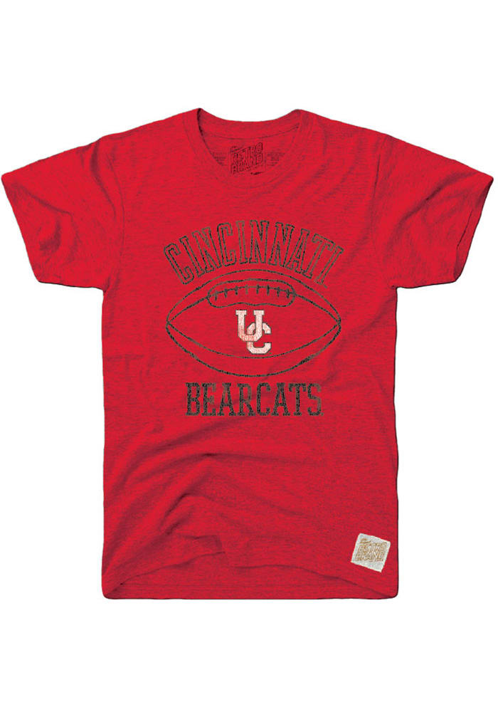 Original Retro Brand Cincinnati Bearcats Red Vault Football Short Sleeve Fashion T Shirt