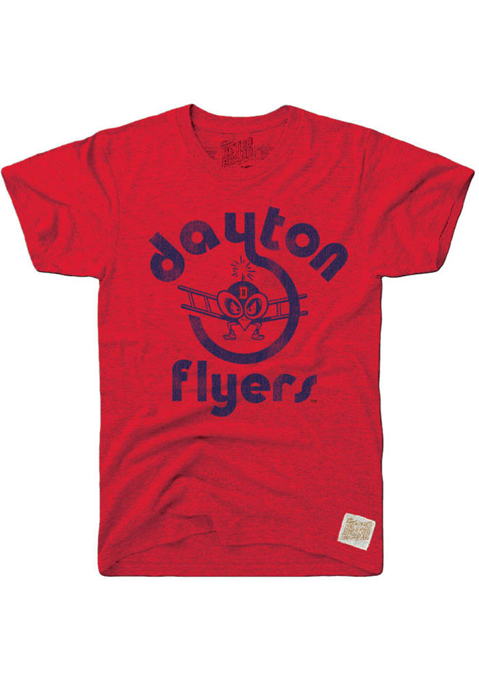 Original Retro Brand Dayton Flyers Red Logo Short Sleeve Fashion T Shirt