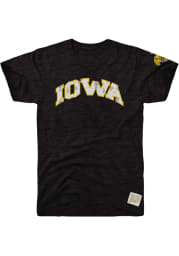Original Retro Brand Iowa Hawkeyes Black Arch Short Sleeve Fashion T Shirt