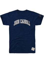Original Retro Brand John Carroll Blue Streaks Navy Blue Arch Short Sleeve Fashion T Shirt