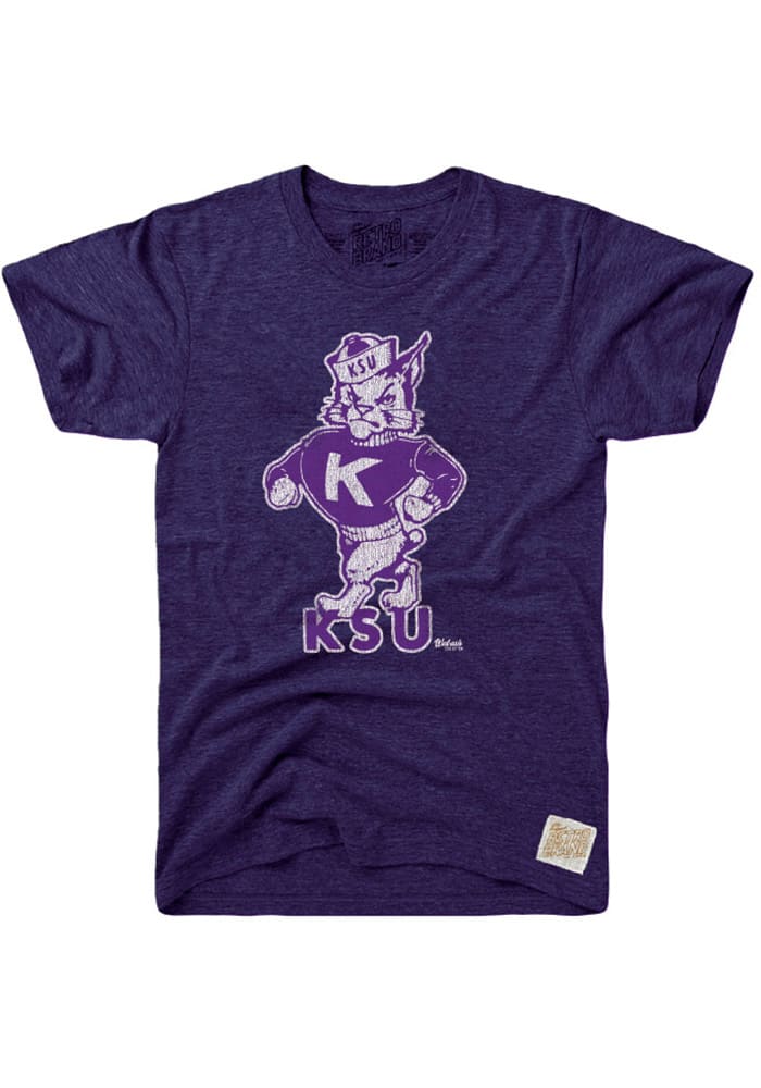 Original Retro Brand K-State Wildcats Purple Logo Short Sleeve Fashion T Shirt