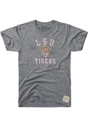 Original Retro Brand LSU Tigers Grey Team Short Sleeve Fashion T Shirt