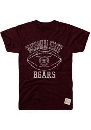 Original Retro Brand Missouri State Bears Maroon Vault Football Short Sleeve Fashion T Shirt