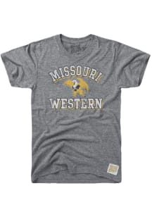 Original Retro Brand Missouri Western Griffons Grey Team Short Sleeve Fashion T Shirt