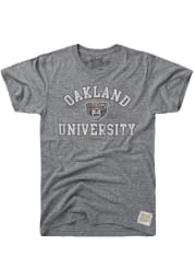 Original Retro Brand Oakland University Golden Grizzlies Grey Triblend SS Fashion T Shirt