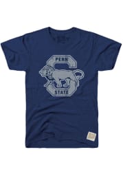 Original Retro Brand Penn State Nittany Lions Navy Blue Logo Short Sleeve Fashion T Shirt