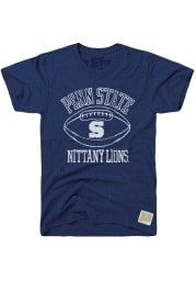Original Retro Brand Penn State Nittany Lions Navy Blue Football Short Sleeve Fashion T Shirt