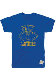Original Retro Brand Pitt Panthers Blue Vault Football Short Sleeve Fashion T Shirt