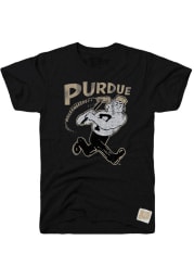 Original Retro Brand Purdue Boilermakers Black Logo Short Sleeve Fashion T Shirt