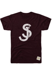 Original Retro Brand Saint Josephs Hawks Maroon Logo Short Sleeve Fashion T Shirt