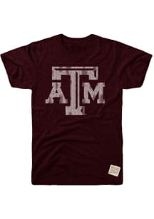 Original Retro Brand Texas A&amp;M Aggies Maroon Logo Short Sleeve Fashion T Shirt