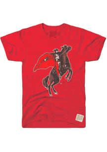 Original Retro Brand Texas Tech Red Raiders Red Logo Short Sleeve Fashion T Shirt