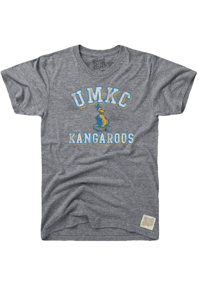 Original Retro Brand UMKC Roos Grey Team Short Sleeve Fashion T Shirt