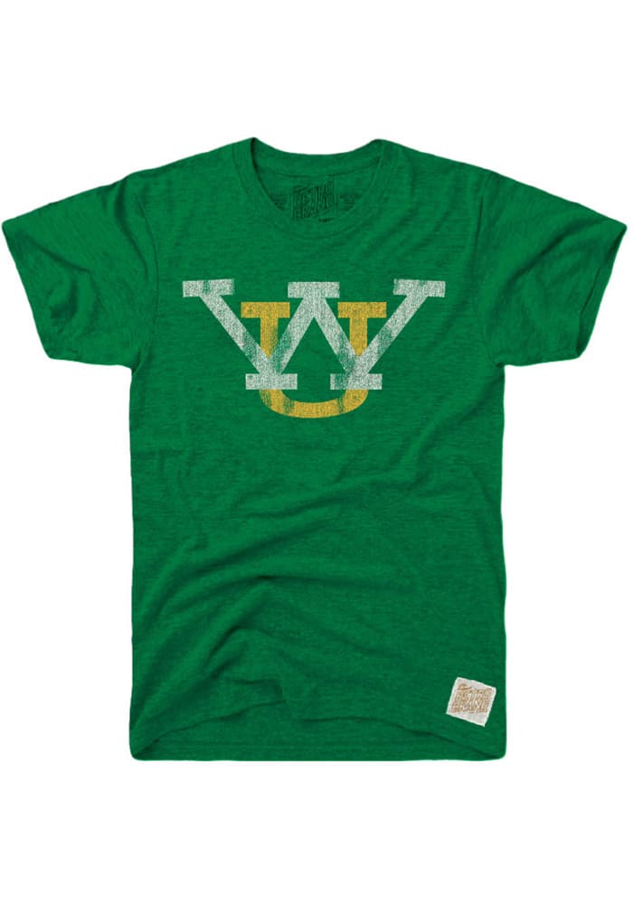Original Retro Brand Wayne State Warriors Green Logo Short Sleeve Fashion T Shirt