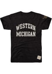 Original Retro Brand Western Michigan Broncos Black Arch Short Sleeve Fashion T Shirt