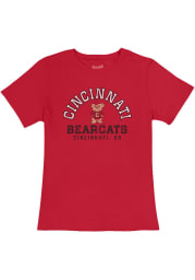 Original Retro Brand Cincinnati Bearcats Womens Red Vintage Short Sleeve T-Shirt