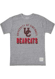 Original Retro Brand Cincinnati Bearcats Grey Triblend High Arch Short Sleeve Fashion T Shirt