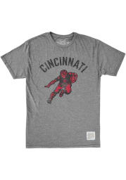 Original Retro Brand Cincinnati Bearcats Grey Triblend Football Short Sleeve Fashion T Shirt