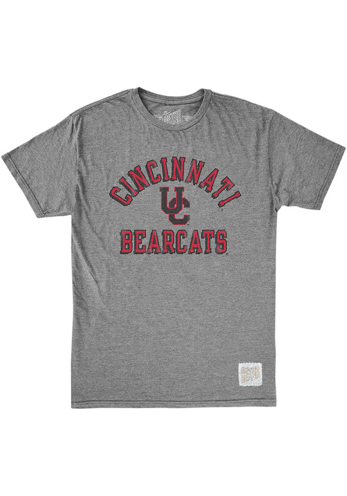 Original Retro Brand Cincinnati Bearcats Grey Triblend Number One Short Sleeve Fashion T Shirt
