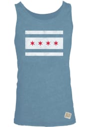 Original Retro Brand Chicago Light Blue City Flag Short Sleeve Tank Top