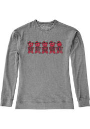 Original Retro Brand Cincinnati Bearcats Womens Grey Haachi Crew Sweatshirt