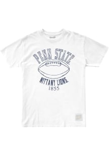 Penn State Nittany Lions White Original Retro Brand Vintage Football Short Sleeve T Shirt