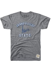 Original Retro Brand Grand Valley State Lakers Grey Number One Short Sleeve Fashion T Shirt