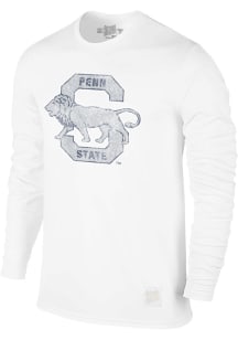 Original Retro Brand Penn State Nittany Lions White Team logo Long Sleeve Fashion T Shirt
