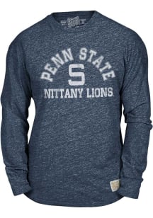Original Retro Brand Penn State Nittany Lions Navy Blue Arch Logo Long Sleeve Fashion T Shirt