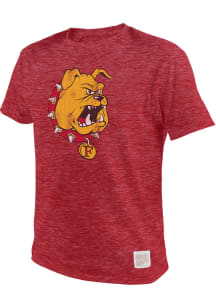 Original Retro Brand Ferris State Bulldogs Red Logo Short Sleeve Fashion T Shirt