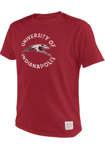 Original Retro Brand Indianapolis Greyhounds Red Team logo Short Sleeve T Shirt