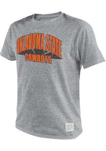 Original Retro Brand Oklahoma State Cowboys Grey VINTAGE Short Sleeve T Shirt