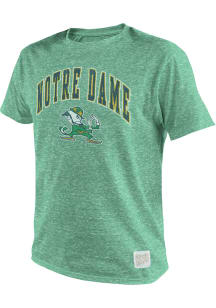 Original Retro Brand Notre Dame Fighting Irish Green Arch Mascot Short Sleeve Fashion T Shirt