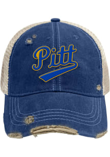 Pitt Panthers Retro 2T Meshback Adjustable Hat - Blue