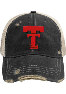 Texas Tech Red Raiders Retro 2T Meshback Adjustable Hat - Black